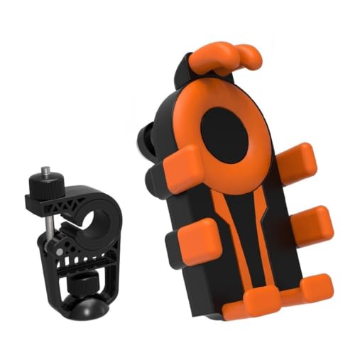 Support téléphone antichoc pour moto et VTT avec grip rouge