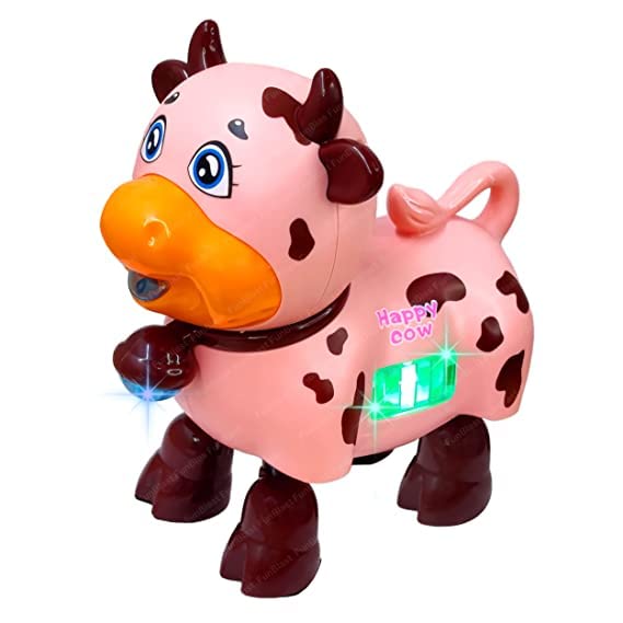 Smartcraft Cow Toy -with Flashing Lights & Sound - Animal Figure -Toys for Kids, Moving and Dancing Cow Toys, Robotic Toy with Flashing Light and Musical Sound Effects for 3+ Years Boys and Girls (B0C3MJXGNN) Amazon Price History, Amazon Price Tracker