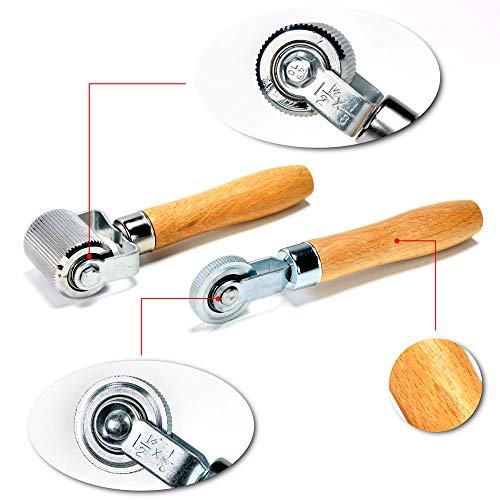 Norsmic Car Sound Deadening Roller (2Pcs, Width: 1.69In & 0.24In), Extremely Smooth Sound Insulation Roller Metal, Noise Deadening Car Sound Insulation Tool #TOP6