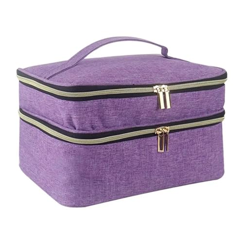 Organiseur de couture violet grand format pour fils et aiguilles