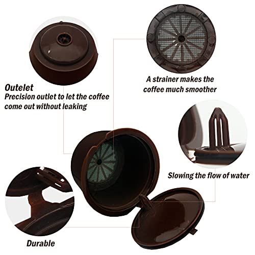 Ligicky Set Of 3 Refillable Coffee Capsules Cup Filter For Dolce Gusto Reusable Coffee Pods With Spoon And Cleaning Brush #TOP3
