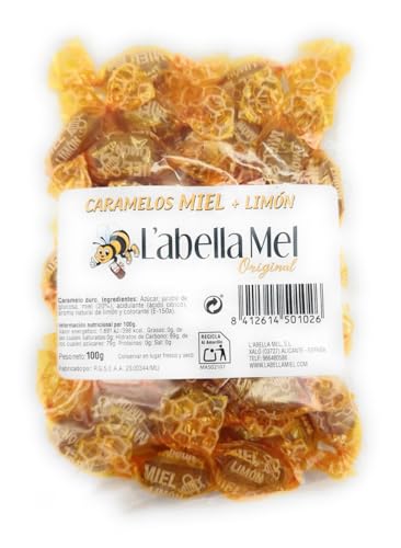 L'Abella Miel caramelos | Bonbons au miel à base de miel espagnol délicat et de citron