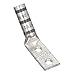 Panduit LCC4-38DWH-L Code Conductor Lug, Two Hole, Long Barrel With Window, 45 Degree Angle, #4 - #3, AWG STR, #2, AWG SOL Copper Conductor Size, 3/8" Stud Size, Gray Color Code, 1.00" Stud Hole Spacing, 1-1/8" Wire Strip Length, 0.08" Tongue Thickness, 0.62" Tongue Width, 1.05" Neck Length, 2.79" Overall Length