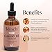 Kitsch Organic Castor Oil for Hair Growth - 100% Pure Castor Oil, Organic Cold Pressed Unrefined Glass Bottle for Face, Skin, Lashes, Brows, Scalp, Nails & Belly Button | Ideal Gifts for Women - 2 oz
