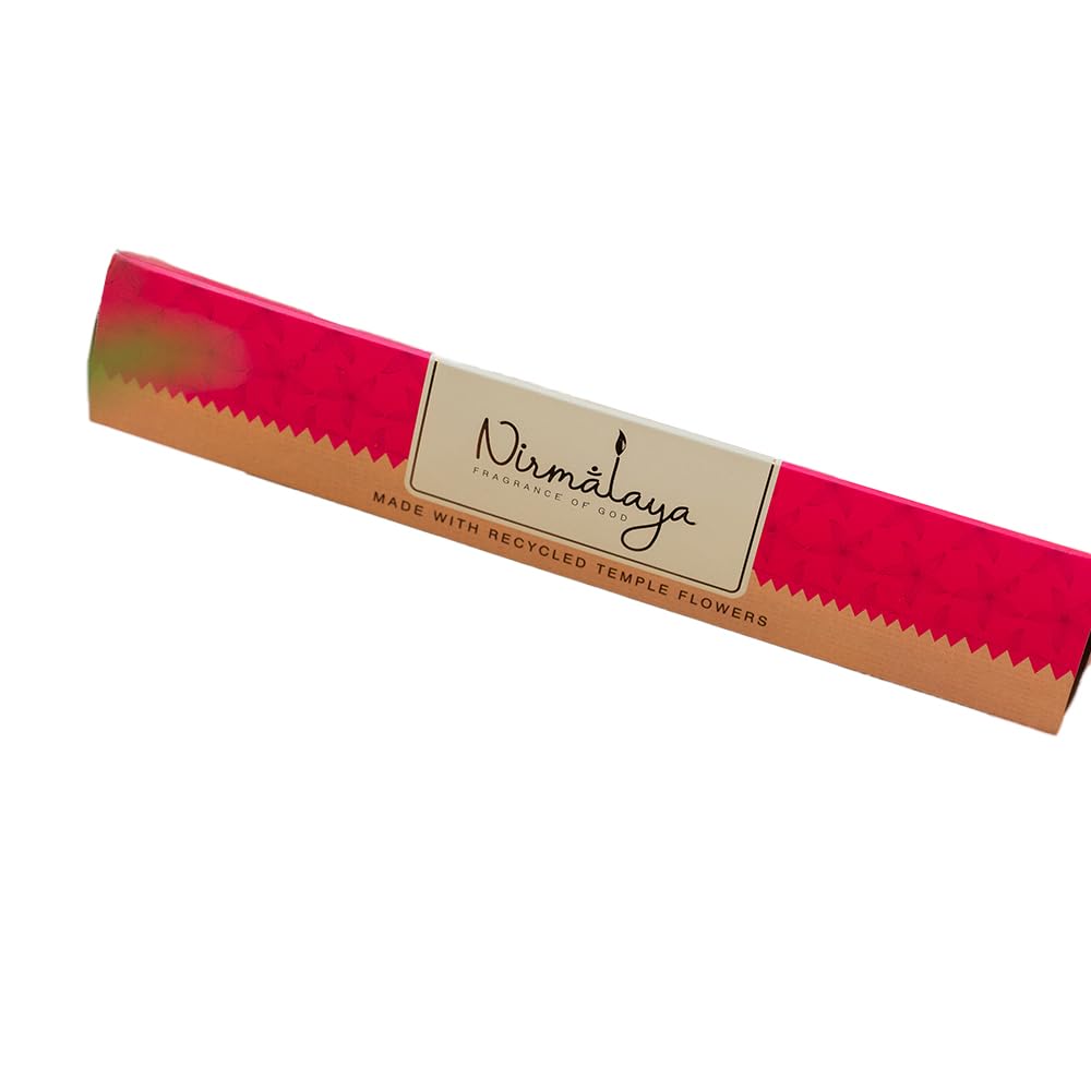 Nirmalaya Luxury Premium Rooh Rose Incense Sticks (Agarbatti) | 100% Natural and Charcoal Free | for Home Fragrance | Sacred and Natural Air Purifiers Organic Incense Sticks | Long Lasting Fragrance