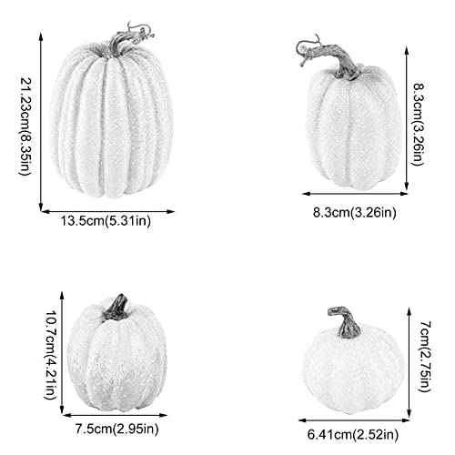 Calabazas artificiales duraderas que evitan manchas en mesas de Halloween 7
