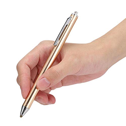 ASHATA Stylet à Stylet, Stylet à tête en Tissu, pour Smartphones et tablettes Samsung Tab/LG/Huawei/Xiaomi pour iPad, Ordinateurs Portables pour tablettes iPhone Kindle(Gold)