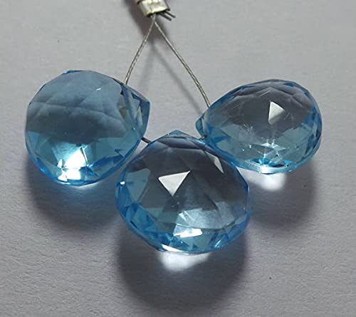 Cœur azurite bleu azur pour l'atelier de joaillerie et la création d'été