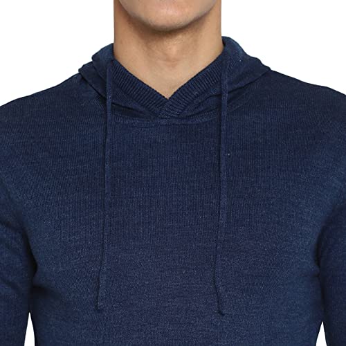 Image of Red Chief Men Acrylic Plain Hooded Sweater