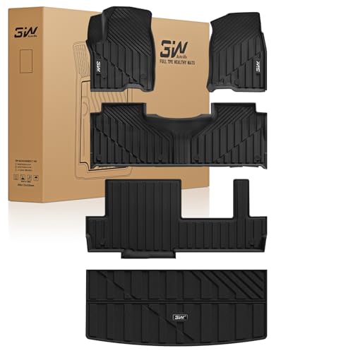 Image of 3W Floor Mats & Cargo Liner for Chevy Tahoe /GMC Yukon 2021-2026 (8 Seats)
