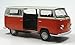 Welly VW T2 Bus 1972 orange Weiss Modellauto 42347 1:34