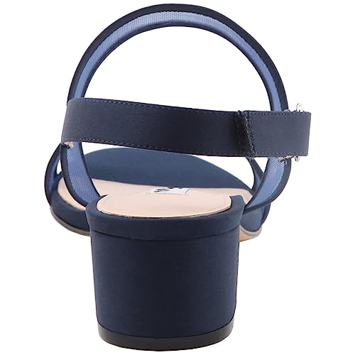 NINA Ganice - Women's Mesh Block Low-Heel Hook & Loop Dressy Sandal Shoes- Elegant and Comfortable Womens's heeled Sandals - Casual and Dress4