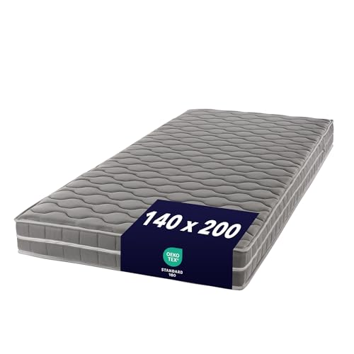 Ortho-Relax Matratze 140x200cm, 16cm hoch, Härtegrad H2-3, 100 Nächte Probeschlafen, 4in1 Wendematratze mit Viscoschaum und Memory-Effekt, Bezug mit Sommer und Winterseite, Öko-Tex 100, Viskomatratze