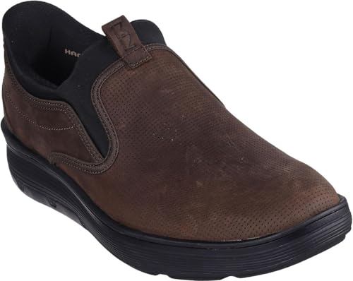 Skechers - Mens Mark Nason: Casual Glide Cell - Baxter Slip On Shoes, Color Red/Brown, Size: 8 M US