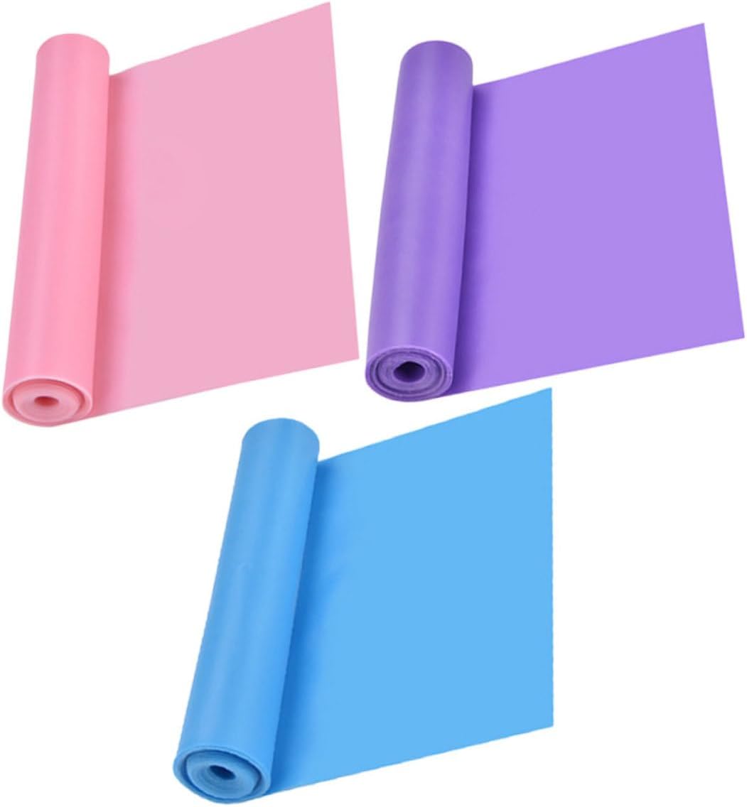 Milisten 3Pcs Resistance Bands TPE Elastic Exercise for Full Body Training Flexible Stretch Straps for Hip Shaping and Strengthening Workouts
