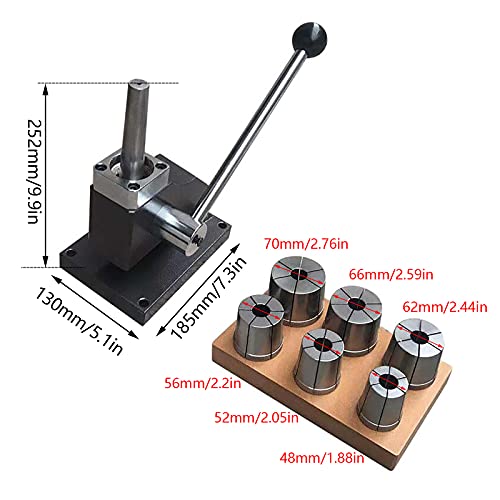 BOPRCSH Enlarging Bangles Jewelry Tool, Multifunctional Bangle Bracelet Stretcher Enlarger Mandrel Jewelry Making Tool with 6 Round Dies, Professional Bracelet Expander Equipment for Jewelry Stores