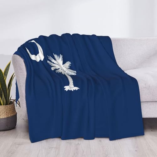 Couverture de lit EdWal en microfibre motif drapeau Caroline du Sud