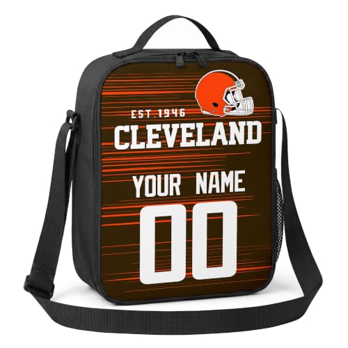 Image of Cleveland Lunch Bag Custom Name and Number Personalized Gifts