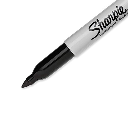 Image of Sharpie Permanent Marker, Fine Point, Black, 1 Count (Pack of 3)