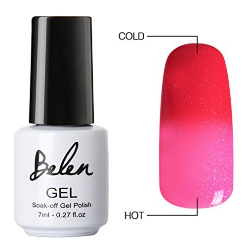 Belen Chameleon Thermal Colour Changing Gel Polish Soak Off Nail Art Varnish 5034