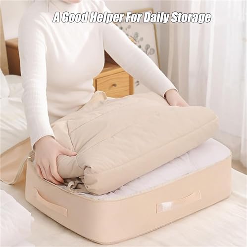 Space Saving Hanging Garment Bag with Self Compression Zipper, Ultra Space Saving Self Compression Organizer with Clothes Hanger, Down Coat Compression Dust Cover for Closet Storage (Gray-B, Large)3