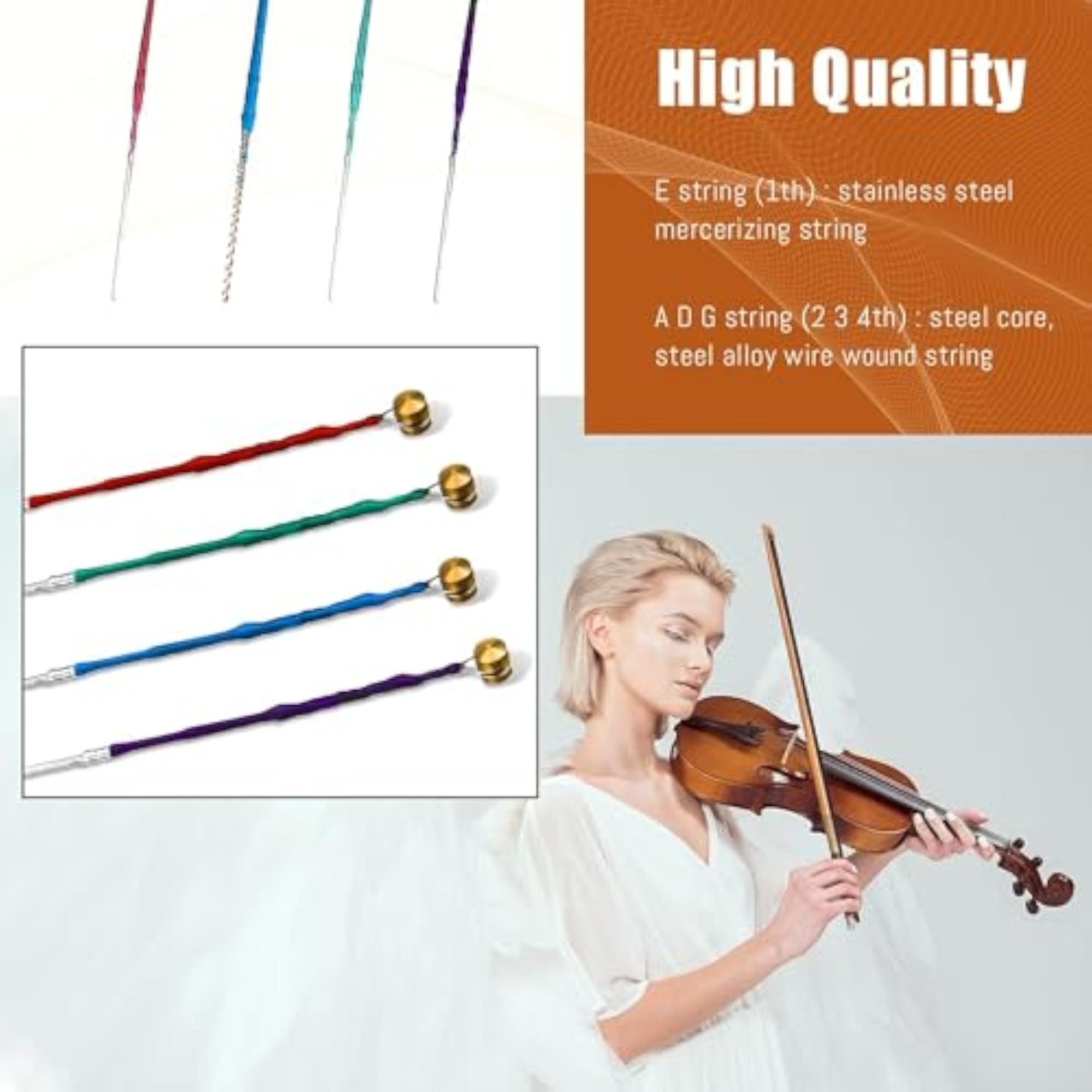 Violin String Set E/A/D/G Replacement