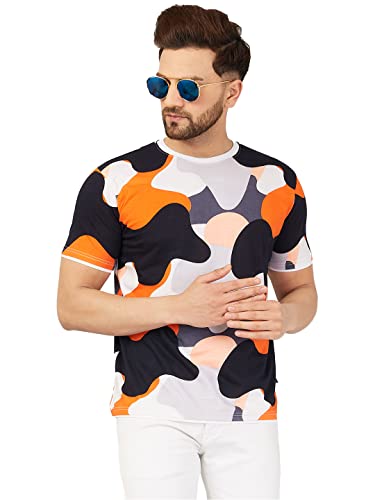 Image of Diversify Men's Cotton Round Neck Half Sleeve Regular Fit Printed T-Shirt