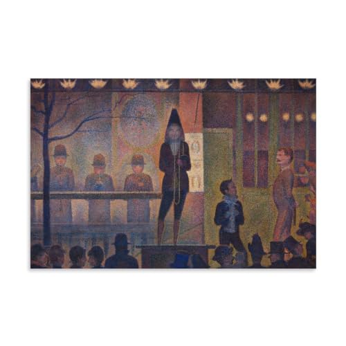 Pintura de puntillismo francés Georges Seurat, cuadro decorativo para dormitorio y salón 16x24