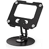 jumper Tablet Stand with 360 Rotating Base & Height Adjustment, Sturdy and Foldable Holder for Tablets, E-Readers, and Smartphones, Compact Design(Black)