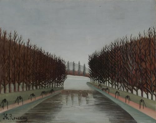 Peinture sur toile le Canal d'Henri Rousseau pour chambre zen scandinave