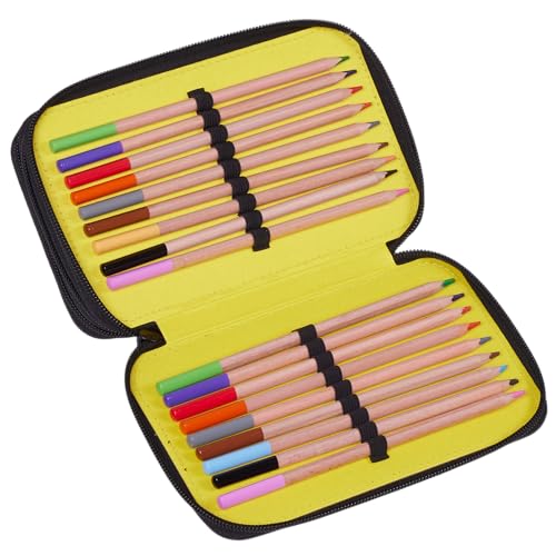 SKANDO BAGS Lego® NINJAGO® Family Federmäppchen - Stilvolle Organisation für Schreibutensilien mit DREI geräumigen Fächern, sicheren Reißverschlüssen und einzigartigen 1x1 Lego-Details,