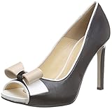  Pollini SA16219C11TM, Scarpe con Tacco a Punta Aperta Donna, Nero (Nero/Bianco/Nude), 38