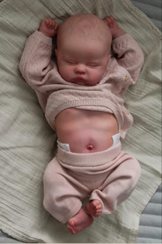 RXDOLL Reborn Baby Dolls - Muñecas realistas de silicona anatómicamente correctas de 19 pulgadas, vinilo de cuerpo completo para dormir, hecho a mano, vida real, recién nacidos, niñas, regalo