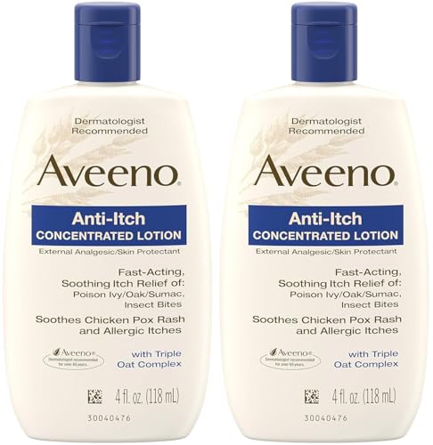 Image of Aveeno, Anti-Itch Concentrated Lotion, 4 fl oz- Pack of 2