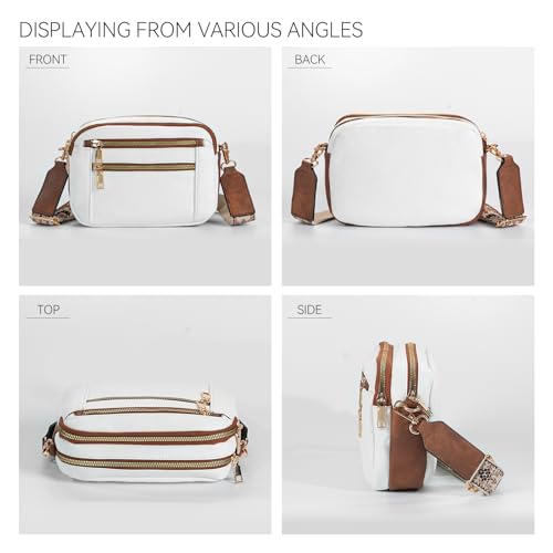 WJCD Women's Crossbody Purse - Vegan Leather Lightweight Shoulder Bag with Adjustable Strap, Stylish Small Handbags4