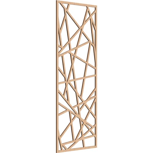 Image of Conway Decorative Pierced Fretwork Wood Wall Panels, 19 3 /8 inchW x 49 3 /8 inchH x 1 /4 inchT, Hickory