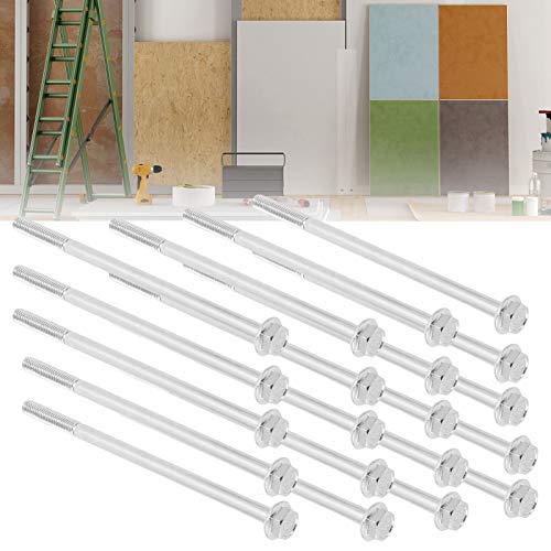 Image of 20pcs M6 x 120mm Hex Extended Motor Screw Hex Long Screw for Household Bolt Assortment Sets