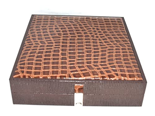 Moon Jewellery Box for Half Set Necklace (8 x8.5) (Brown)