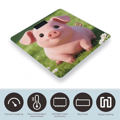 Balanza digital Pink Pig para peso corporal hasta 180 kg miniatura 3