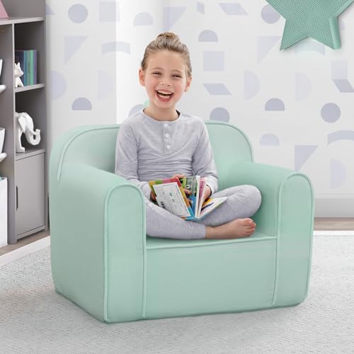 Image of Delta Children Cozee Chair -Foam Kids Chair for Ages 18 Months and Up, Sage
