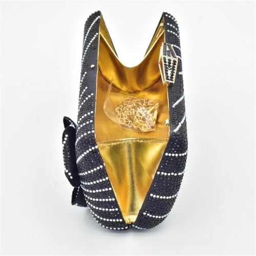 Womens Italian Shoes And Bag Set Wedding Party African High Heel Pumps And Matching Clutch Bag Set4