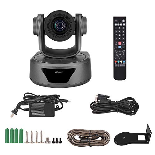 Aibecy Video Conference Camera 3X Optional Zoom Cam Webcam Full HD 1080P Supported 95 Degree Wide Viewing Auto Focus with USB2.0 Remote Control for Business Meetings Rooms Recording Training - Thumbnail 5