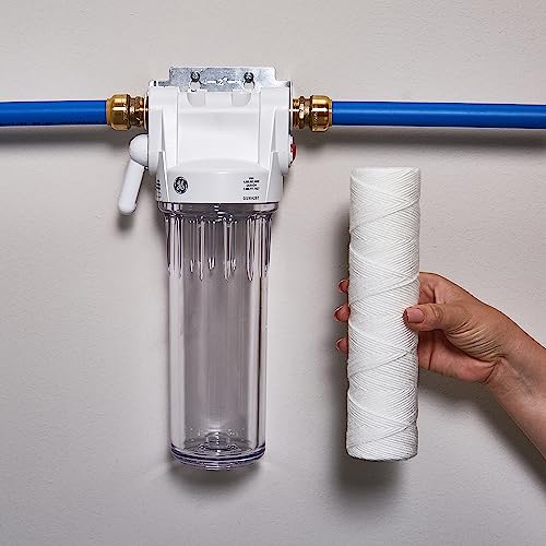 Image of GE FXWSC Whole House Water Filter, Replacement for Water Filtration System, NSF Certified: Reduces Sediment, Rust & Other Impurities from Water, Replace Every 3 Months for Best Results, 2 Filters