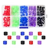200 Pcs Dental Code Rings, 6mm Silicone Non-Toxic Orthodontic Rings Accessory, 5 Vibrant Colors, Autoclavable Instrument Identification System for Dental Clinics