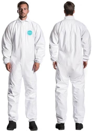 Andes 25 Pack Hazmat Suits, Heavy Duty Paint Suit, Disposable Pro...