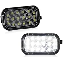 Mirror Light LED Puddle Light Assembly for 2007-2014 Chevy Silverado 2500 3500 Suburban 1500 2500 Tahoe GMC Yukon Denali Hybrid XL 1500 2500 Pickup, 5500K White