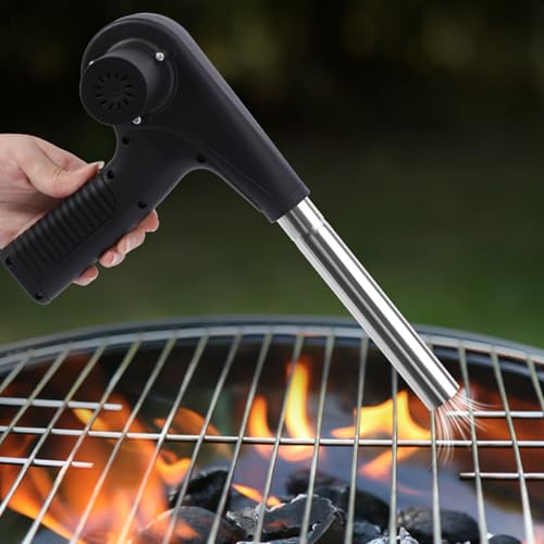 Ventilateur de barbecue manuel avec buse métal pour braises rapides - 7