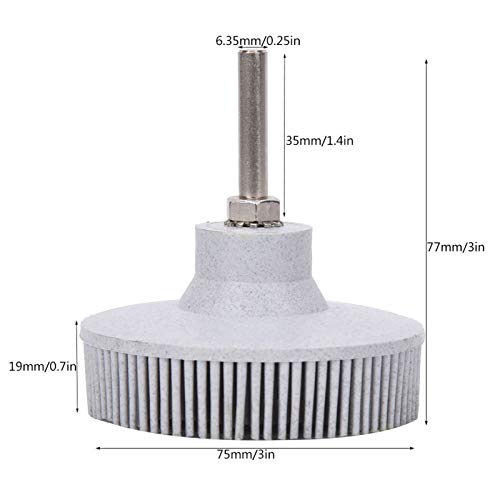 Image of 3 Inch asket Remover, Radial Bristle Disc, Hih rit Discs, Suitable for Metal Polishin, Polishin, rindin and Debur(White)