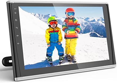 BIGASUO 10.1” Car Headrest Video Player with Mounting Bracket, Touch Screen MP5 Car Video Player Support Mobile Phone Projection USB/TF, FM, AV Out & in, Built-in Hi-Fi Stereo Speaker