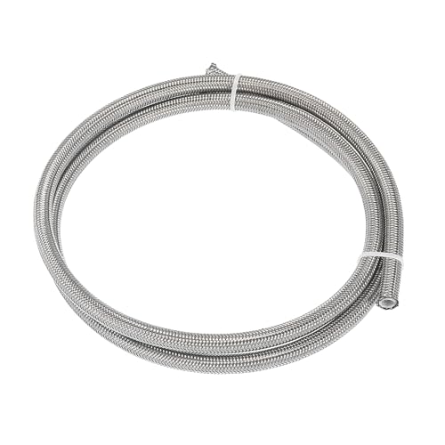 AN4 1/4 Universal Braided PTFE Stainless Steel for E85 Car Oil Fuel Gas Line Hose (1 Meter) by Unifizz - Used condition - US$16.07